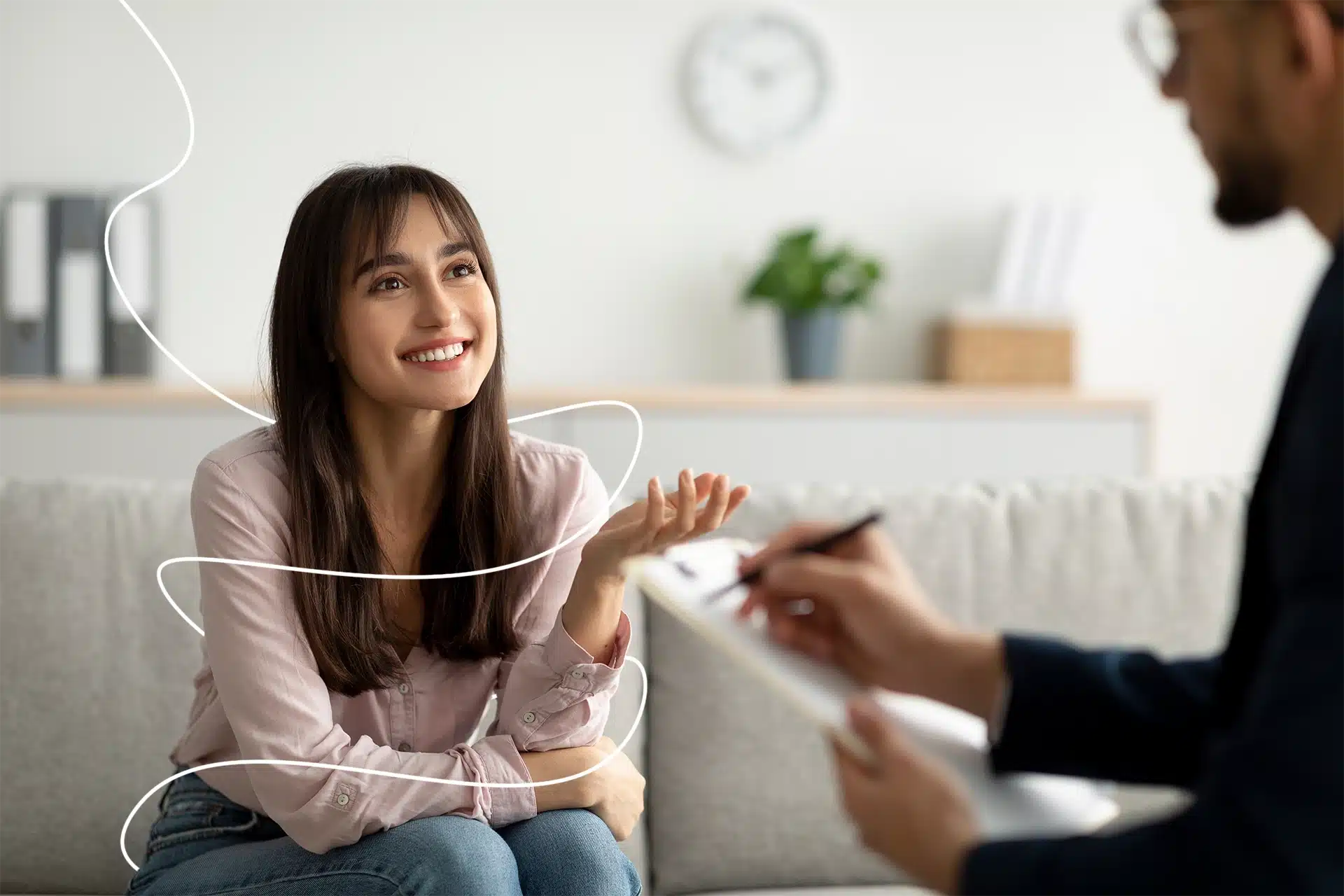 Client consultation session — QX World care for health