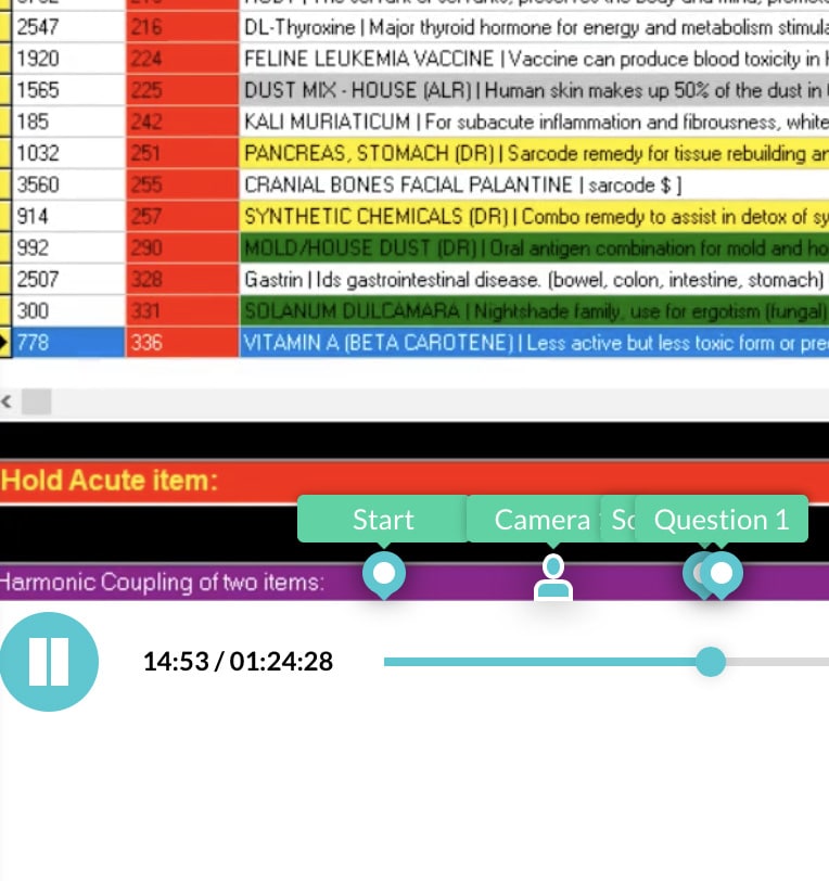 Interactive training video with quizzes
